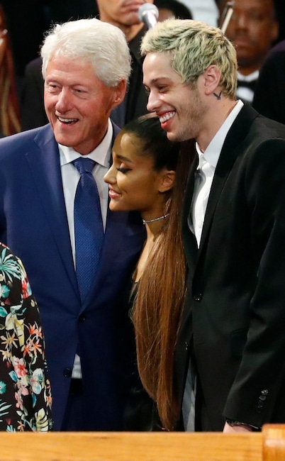 Bill Clinton, Ariana Grande, Pete Davidson, Aretha Franklin's funeral